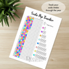 Printable soda pop tracker yearly printable journal page in A4, A5 and US Letter size