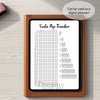 Printable soda pop tracker yearly printable journal page in A4, A5 and US Letter size