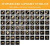 Sparkler Overlays for Photoshop - Heart Shapes and Alphabet Light Effects