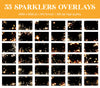 Sparkler Overlays for Photoshop - Wedding and Holiday Bokeh Lights