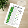 Printable spending tracker journal page in A4, A5 and US Letter size