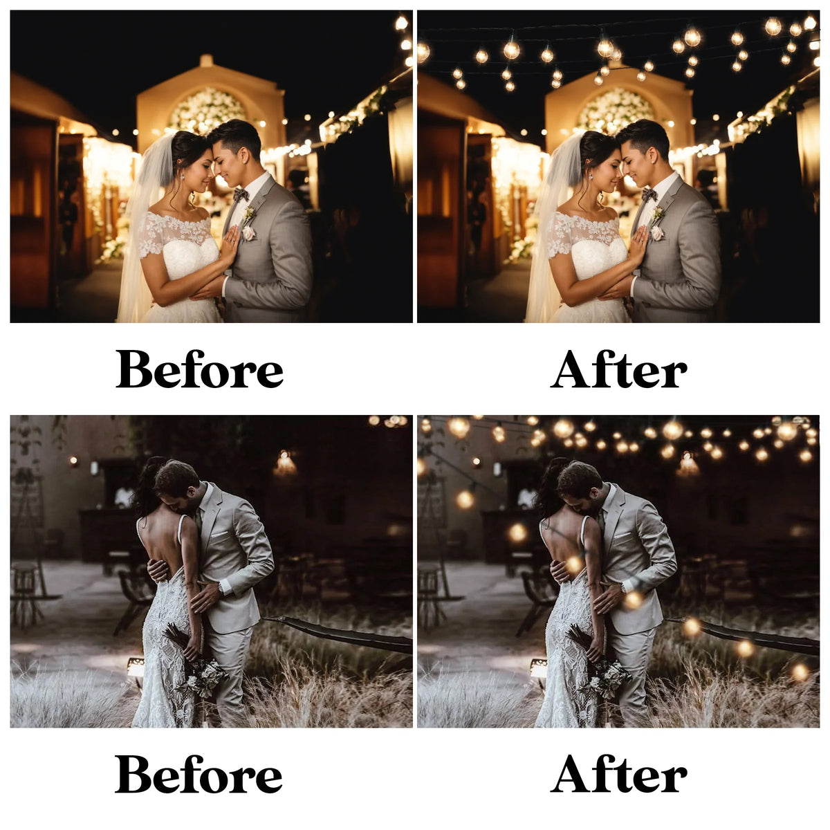 String Lights Overlay for Photoshop - Twinkle and Christmas Bokeh