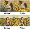Sunflower Field Overlays for Photoshop - Summer Wildflower and Golden Petal Effects