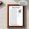 Printable takeout tracker journal page in A4, A5 and US Letter size