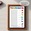 Printable teenaging tracker printable journal page in A4, A5 and US Letter size