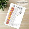 Printable teeth brushing tracker journal page in A4, A5 and US Letter size