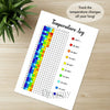 Printable temperature log tracker journal page in A4, A5 and US Letter size