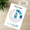 Printable water tracker monthly printable journal page in A4, A5 and US Letter size