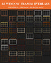 Window Frame Overlay for Photoshop ��� Digital Panes and Photo Fram