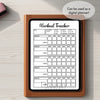 Printable workout tracker monthly printable journal page in A4, A5 and US Letter size