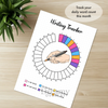 Printable writing tracker monthly printable journal page in A4, A5 and US Letter size
