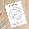 Printable writing tracker monthly printable journal page in A4, A5 and US Letter size