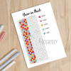 Printable yearly trackers bundle monthly printable journal page in A4, A5 and US Letter size