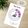 Printable yoga tracker monthly printable journal page in A4, A5 and US Letter size