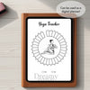 Printable yoga tracker monthly printable journal page in A4, A5 and US Letter size