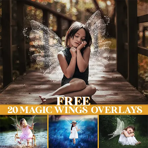 
20 Free Fairy Wings Overlays (PNG)