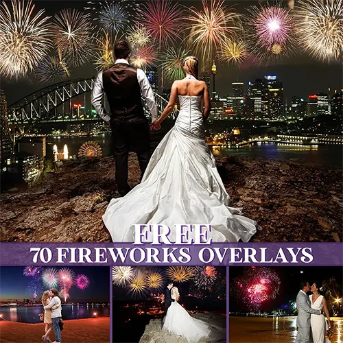 
70 Free Fireworks Overlays (JPG)