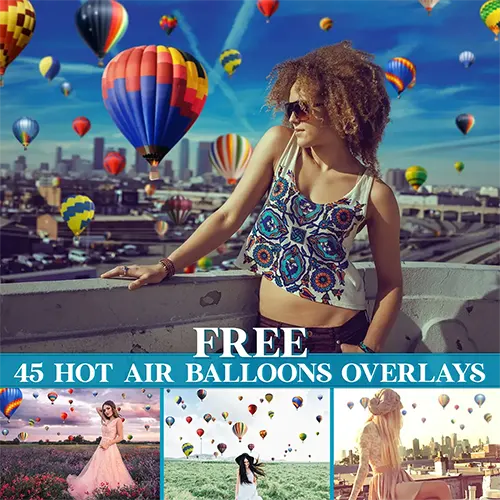 
45 Free Hot Air Balloon Overlays (PNG)